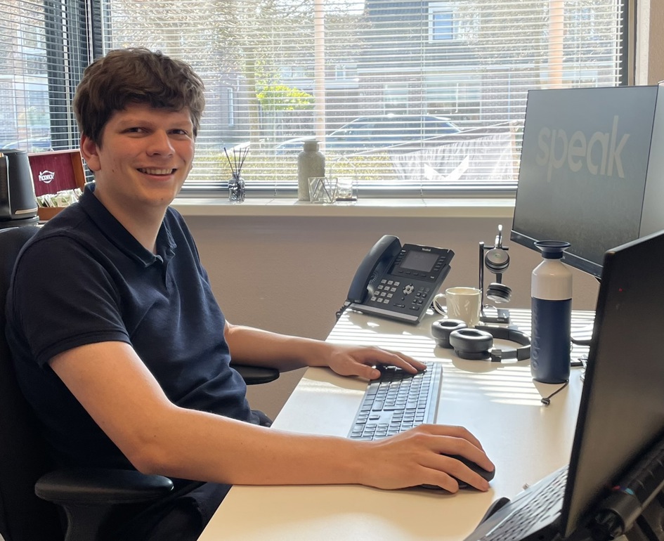 Joost aan het werk