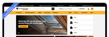 Desktop webshop isolatiehandel van den berg